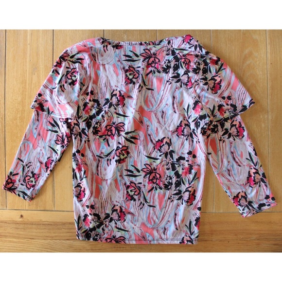 NWT Bleeker & McDougal Women's Size Small Petite Pullover Cape Effect Blouse - Picture 5 of 5